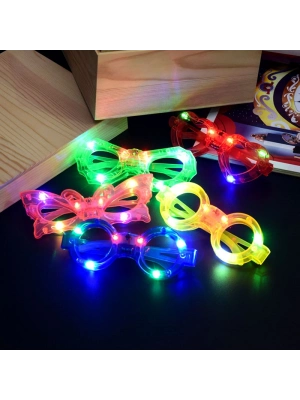 Led Işıklı Yanar Söner Parti Gözlüğü Seti 6 Adet