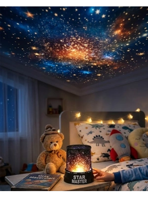 LED Yıldız Projeksiyon Lambası Romantik Oda Atmosfer Işığı