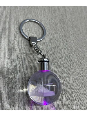 Ledli Sultanahmet Tasarımı Kristal Anahtarlık