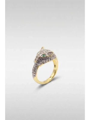 Leopar Yüzük - Altın