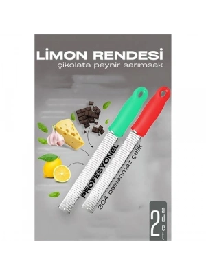 Limon Rendesi - Uzun Peynir Çikolata Sarımsak Rendesi 2 li set 721979