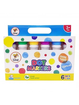 ®  Lino Dot Markers 6lı Yıkanabilir