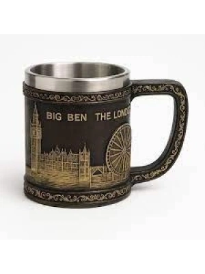 Londra Detaylı Çelik Kupa