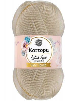 Lotus Lux Bikini Büstiyer Bluz Simli Örgü İpi K025 Krem