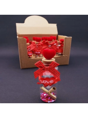 Love Kalpli Dilek Şişesi