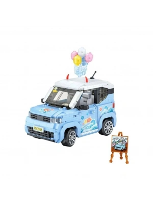 LZ-1131  BALON ARABASI MAVİ 875 PARÇA BLOCK OYUNCAK