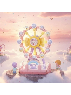 LZ-8631 DÖNME DOLAP 140 PARÇA BLOCK OYUNCAK MİNİ POŞET