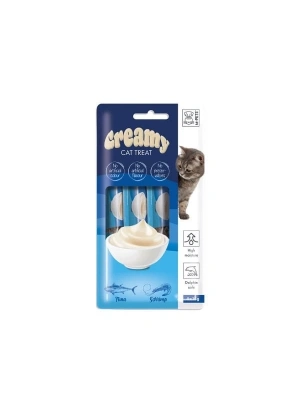 M-Pets Creamy Ton Balıklı ve Karidesli Sıvı Kedi Ödül Maması 1 Adet 4x15 Gr