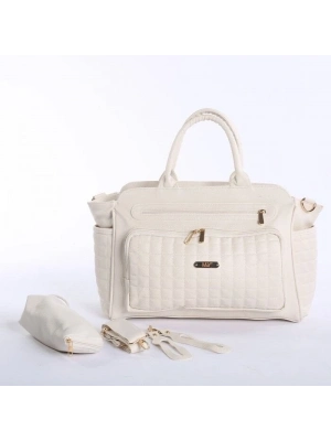 M&Y Juno Deri Anne Bebek Bakım Çantası 7281 Krem