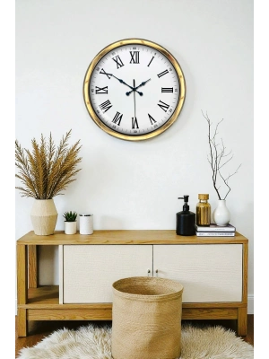 ® Majestic Gold 40 Cm Metal Duvar Saati