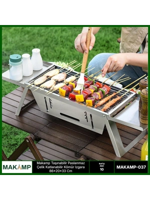 Makamp Taşınabilir Çelik Izgara 037