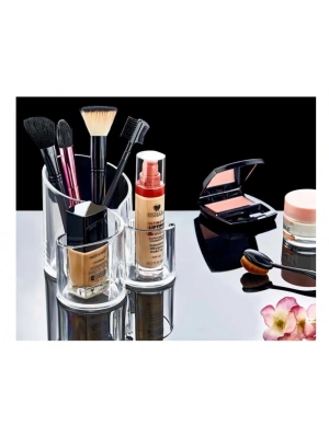 Makyaj Organizeri Şeffaf - 3 Gözlü
