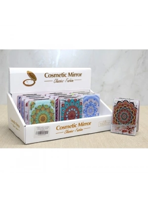 Mandala Desenli Hareketli Sulu El Aynası - Model 4