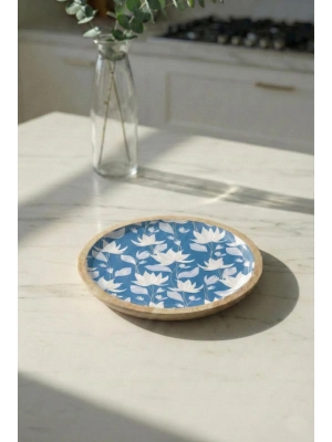 Mango Agacı Pasta Tabağı & Sunum Tabağı 20 Cm Desenli