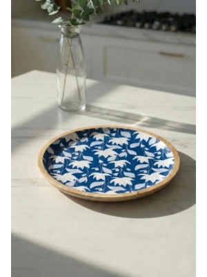 Mango Agacı Servis Tabağı & Sunum Tabağı 25 Cm Desenli
