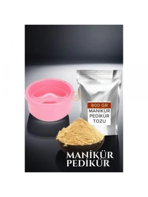 Manikür Tası ve Tozu Set 800 Gr