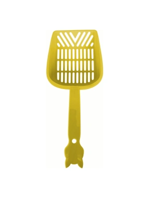 Markapet İnce Elekli Kedi Kumu Küreği Medium 10-25 cm Sarı