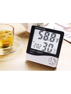 Masaüstü Dijital Termometre  Nem Ölçer Higrometre