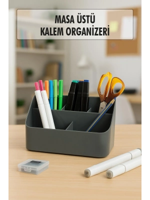 Masaüstü Kalem & Düzenleyici Kalemlik Füme