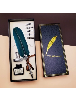 Masaüstü Tüylü Divit Kalem Seti