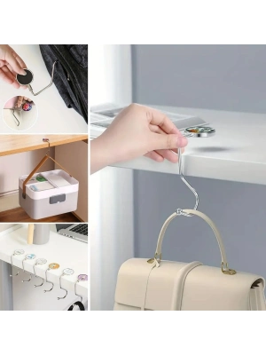 ®  Masaya Takılabilen Çanta Askısı Çanta Tipi Pratik Metal Çanta Kanca