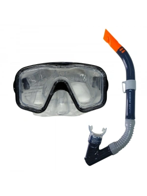 Maske Şnorkel Safari Dalış Seti Tepered Cam - 2186A/113CSB