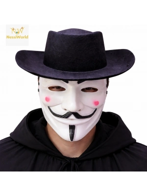 Maske ve Şapka Seti – Anonim Stil Parti Maskesi