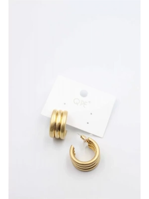 Mat Halka Küpe - Altın