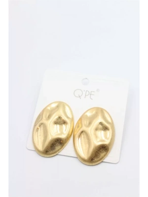 Mat Plaka Küpe - Altın