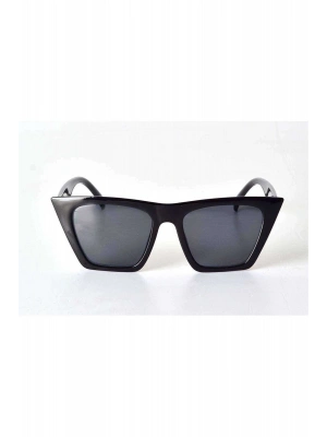 Mat Siyah Çerçeveli Unisex Güneş Gözlüğü - Moda Gözlük