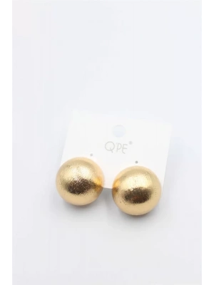 Mat Top Küpe - Altın