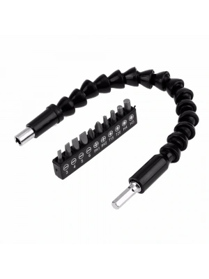 Matkap Ucu - Bükülebilir Oynar  Vidalama Bits Uzatma Aparatı 30cm - Komple Set