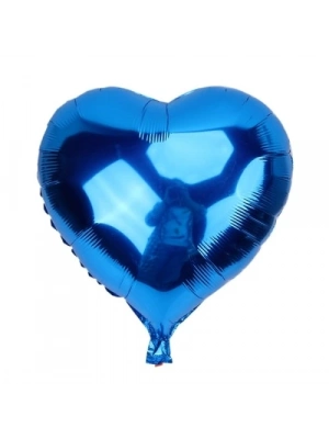 Mavi Kalp Folyo Balon 45 Cm.
