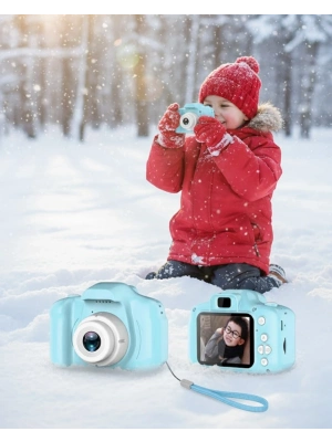 ® Mavi Mini HD Video Kamera Fotoğraf Çekimli Genişletilebilir Hafızalı Şarjlı Model