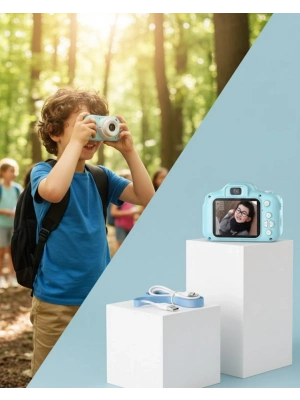 ® Mavi Mini HD Video Kamera Fotoğraf Çekimli Şarj Edilebilir Bataryalı Dijital Kayıt Cihazı