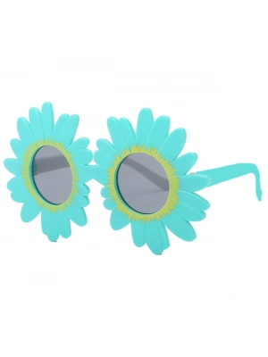 Mavi Renk Papatya Şekilli Parti Gözlüğü 18x10 Cm