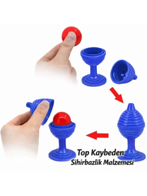 Mavi Renk Sihirli Kupa Top Kaybetme Oyunu 7 cm