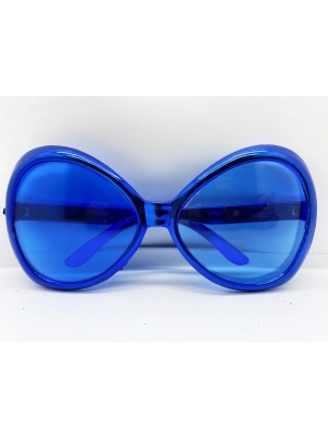 Mavi Renk Yeşilçam Nostalji 80li Yıllar 90lı Yıllar Parti Gözlüğü 7x16 Cm