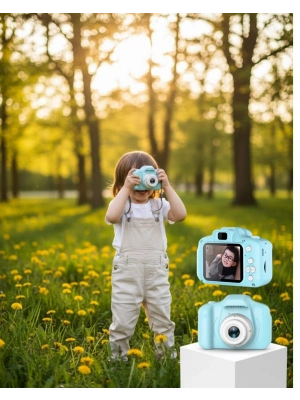 ® Mavi Şarjlı Mini Kamera HD Video Fotoğraf Çekimli Genişletilebilir Hafızalı