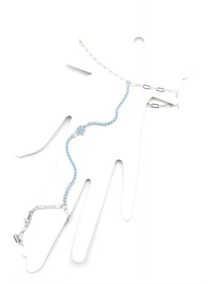 Mavi Taşlı Balık Şahmeran - Gümüş