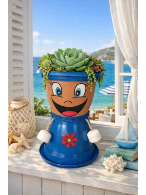 ® MAVİŞKO VİLLA DEKORATİF SAKSI 1,7 Litre