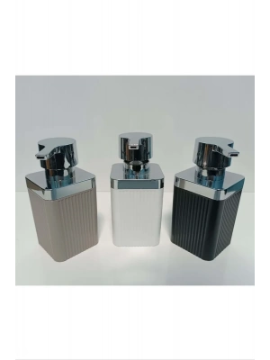 Maxel Mimoza Krom Çizgili Sıvı Sabunluk 1 Adet Royaleks-Y-874