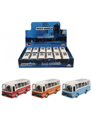 ® Maxx Wheels Sesli ve Işıklı Nostaljik Halk Otobüsü 15 cm. 1 Adet Fiyatıdır