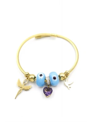 Melek Charm Bilezik - Altın