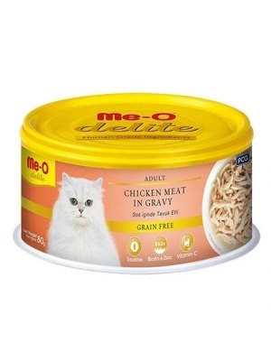 Meo Delite Tahılsız Soslu Tavuk Etli Yetişkin Konserve Kedi Maması 1 Adet 80 Gr