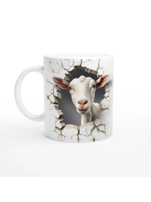 Meraklı Keçi Baskılı Kupa Bardak