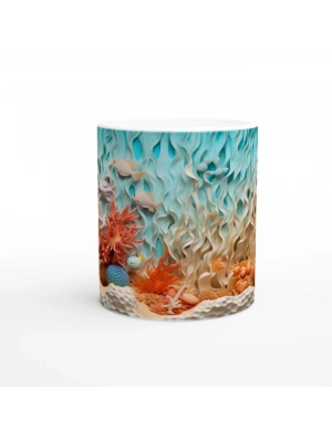 Mercan Dalgalarında Saklanan Güzellik Kupa Bardak