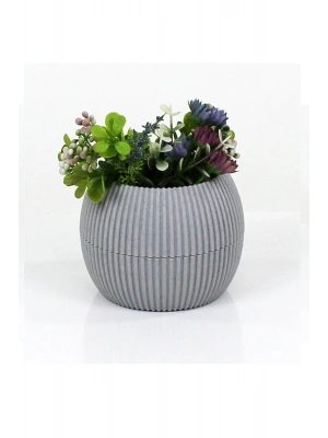 Mercan Saksı 2 Numara 0,35 Litre Su Hazneli Dekoratif Kaktüs Sukulent Saksı 11,8x9,2 cm