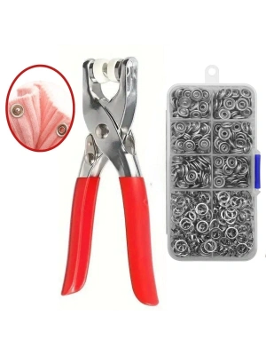 Metal 200 Pcs Çıtçıt Ve Pense Seti Makinesi  Bebek Elbise Çıtçıt Montaj Seti