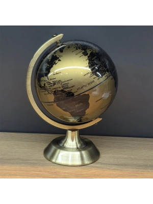Metal Ayaklı Gold Dünya Küresi